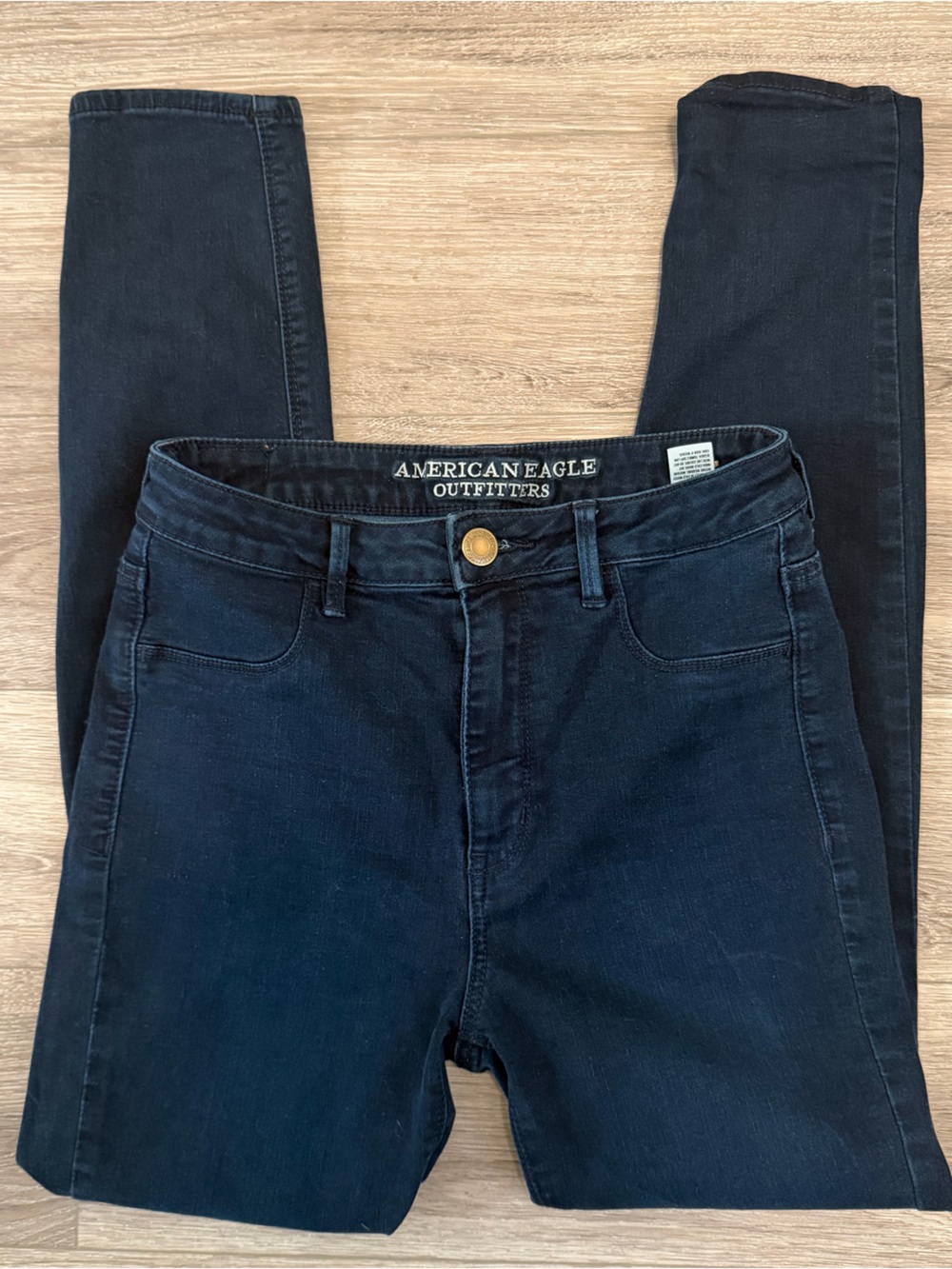 American Eagle Women's Dark Blue Skinny Jeans